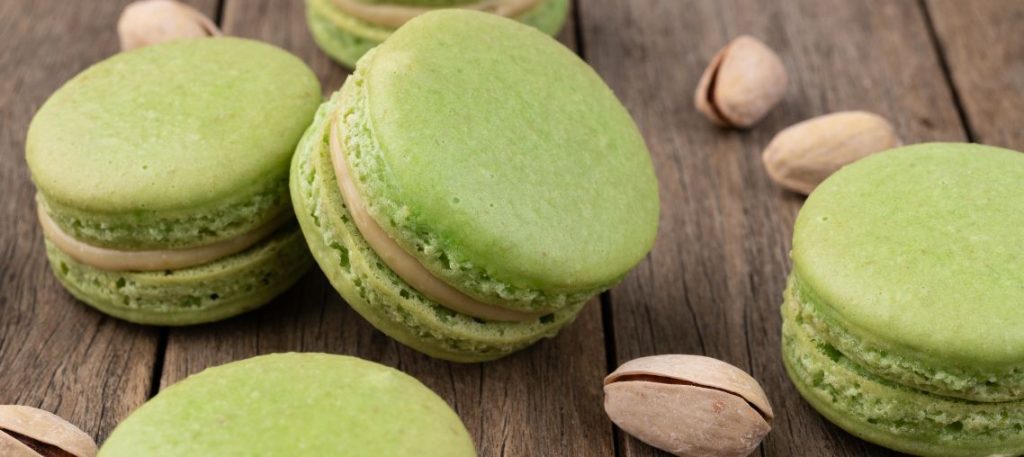 Macarons Recheados com Creme de Pistache