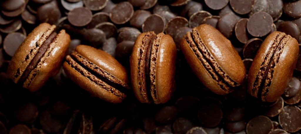 Macarons de chocolate