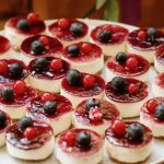 Mini Cheesecakes de Frutas Vermelhas