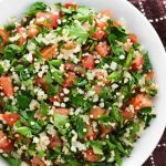 Tabule com hortelã fresca