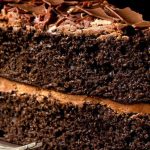 Bolo de café com chocolate meio amargo
