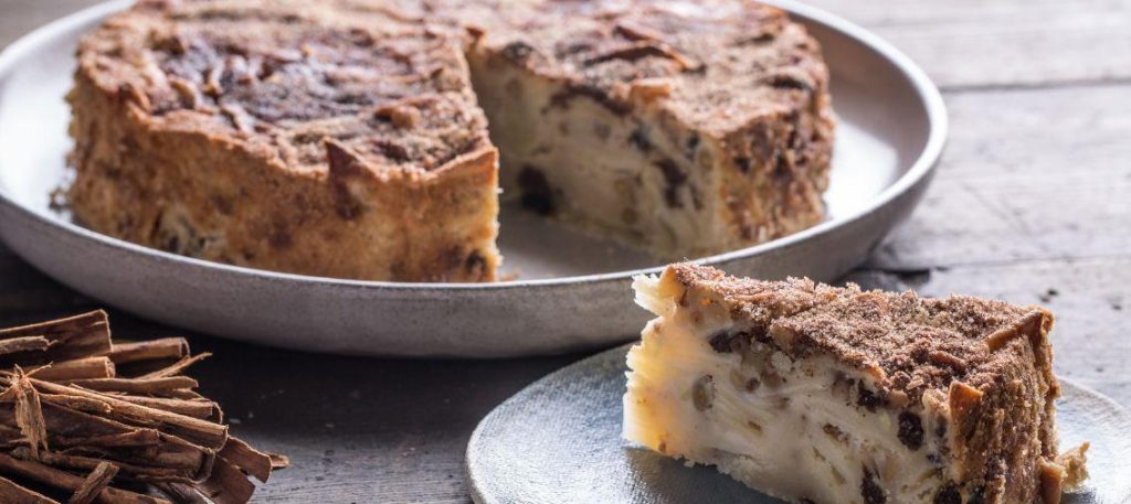 Bolo de maçã com canela