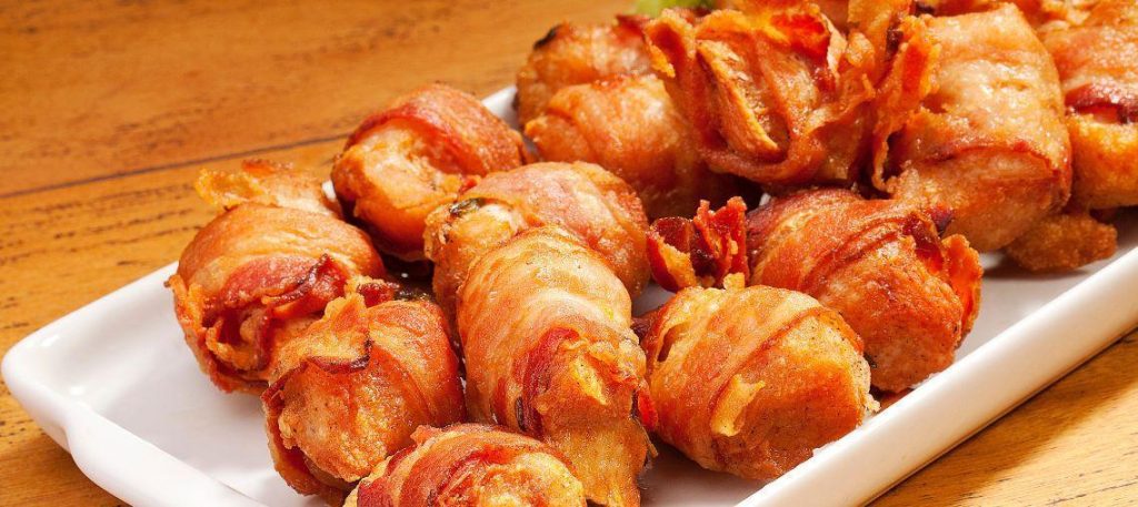 Medalhão de frango com bacon