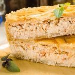 Torta de frango com requeijão