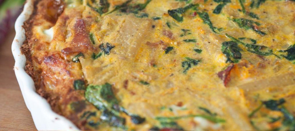 Torta de legumes com massa de liquidificador