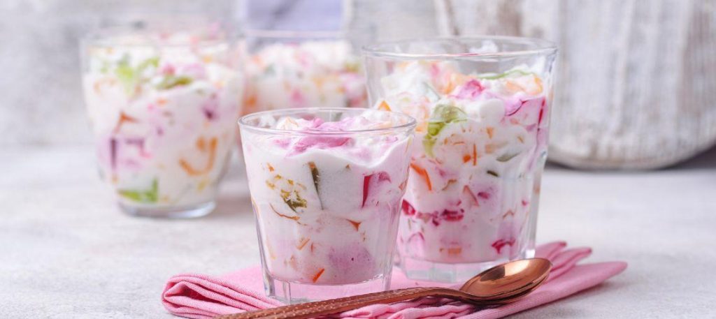 Gelatina mosaico com creme