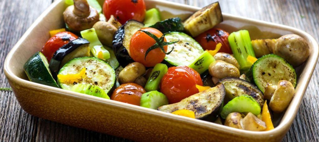 Legumes assados no forno