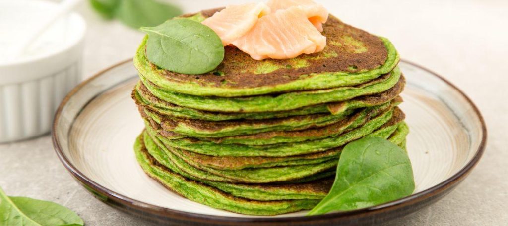Panqueca de ricota com espinafre