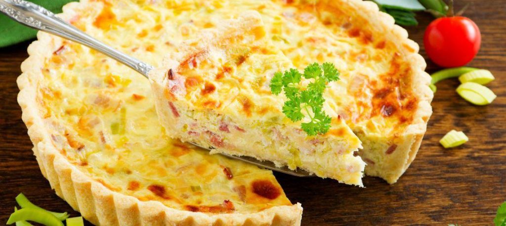 Quiche de alho-poró