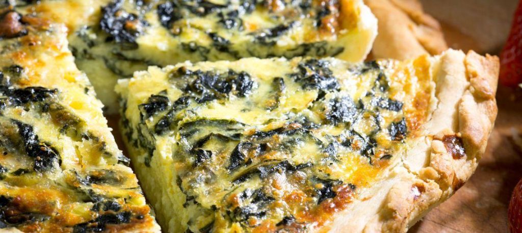 Quiche de espinafre com ricota