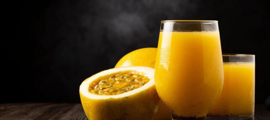Suco de maracujá natural