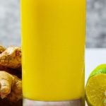 Suco detox de couve, limão e gengibre