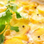 Batata gratinada com queijo