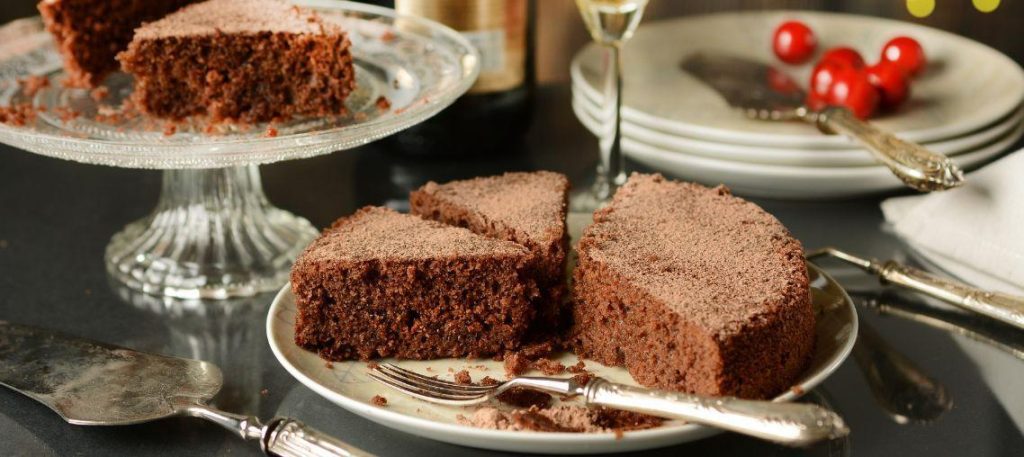 Bolo de chocolate com canela