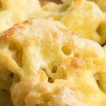 Couve-flor gratinada com queijo