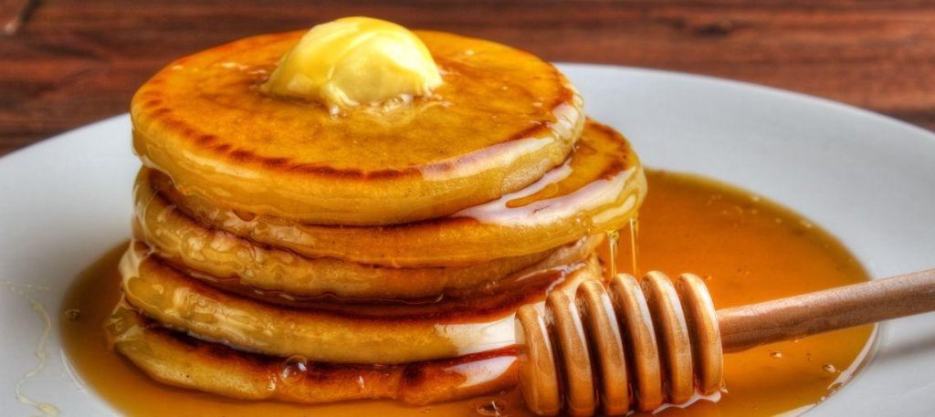Panquecas americanas com mel