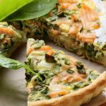 Quiche de espinafre e queijo