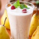 Smoothie de pera e hortelã