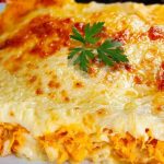 Lasanha de frango com requeijão