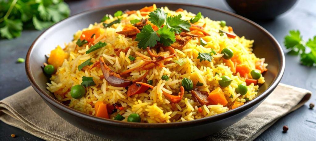 Arroz de linguiça com legumes