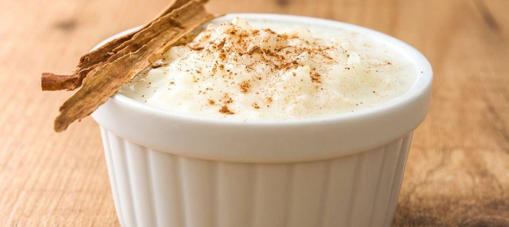 Arroz doce com canela