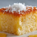 Bolo de fubá com coco