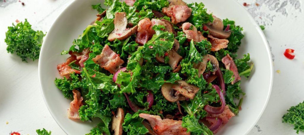 Couve refogada com bacon