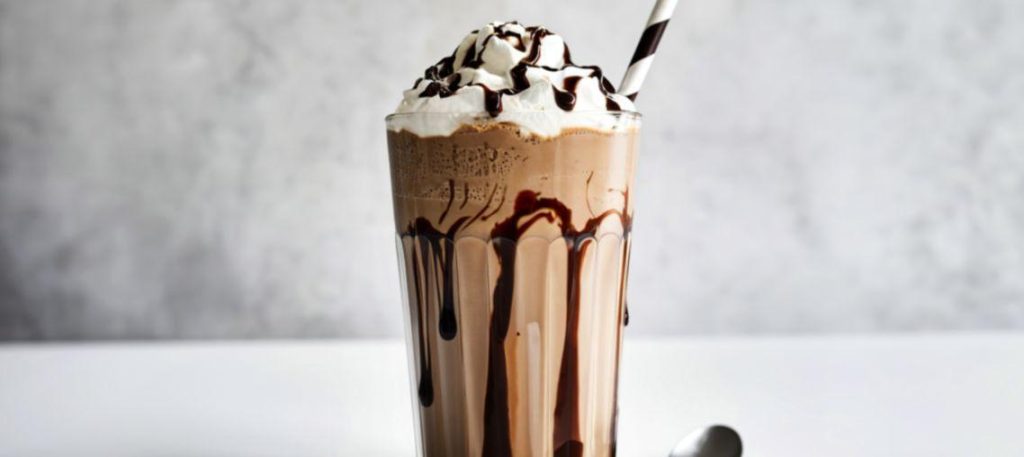 Creme de chocolate com chantilly