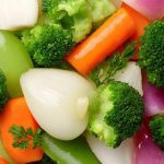 Legumes ao vapor com azeite e limão