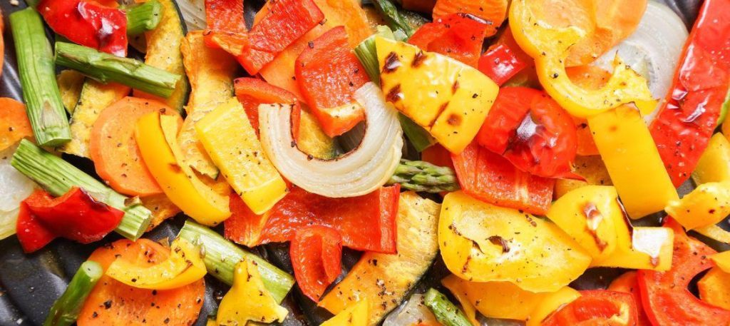 Legumes refogados com manteiga e alho