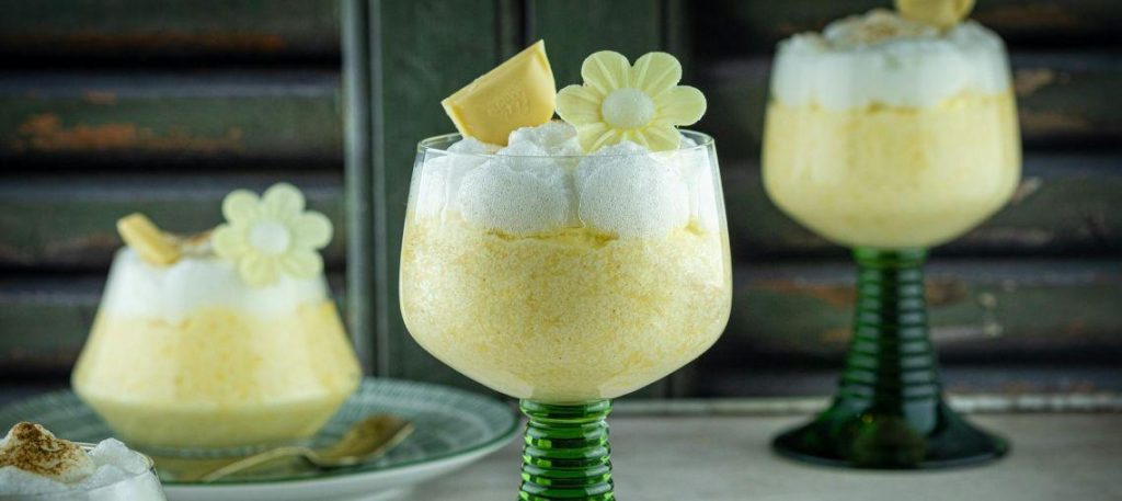 Mousse de limão com chantilly