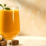 Smoothie de manga com gengibre