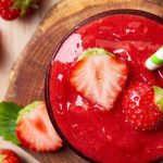 Smoothie de morango com chia