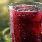 Suco de frutas vermelhas com gengibre