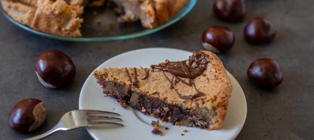 Torta de chocolate com castanhas