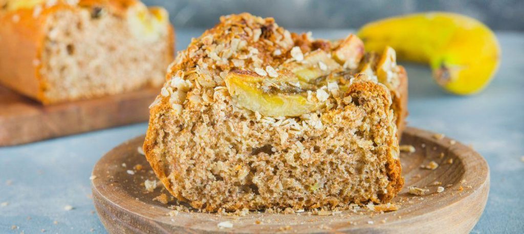Bolo de banana com aveia (sem açúcar)