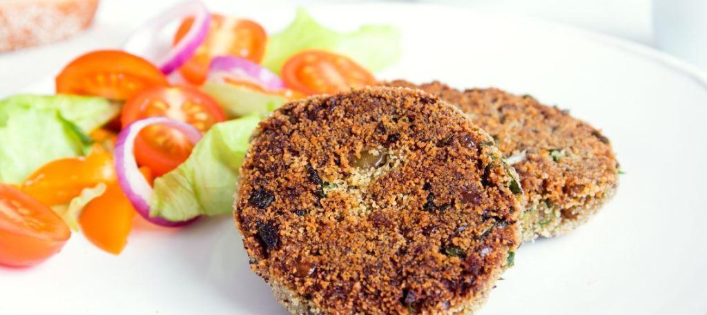 Hambúrguer de lentilha com aveia