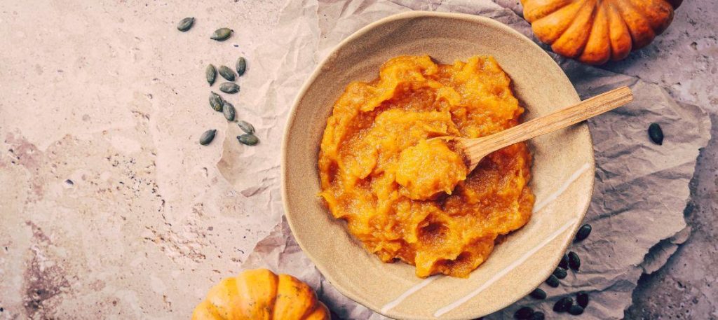 Purê de abóbora com gengibre