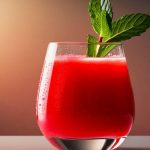 Suco de melancia com hortelã