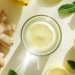 Água aromatizada com gengibre