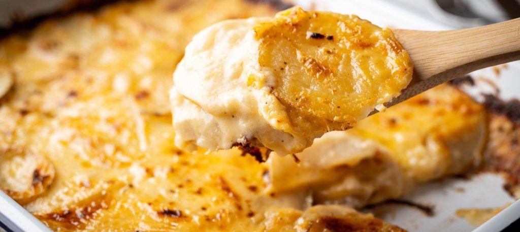 Bacalhau gratinado com creme de leite