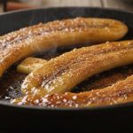 Banana assada com canela