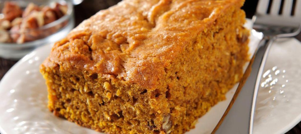 Bolo de abóbora com coco