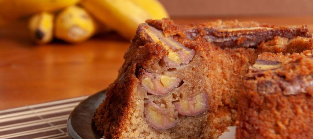 Bolo de banana sem açúcar
