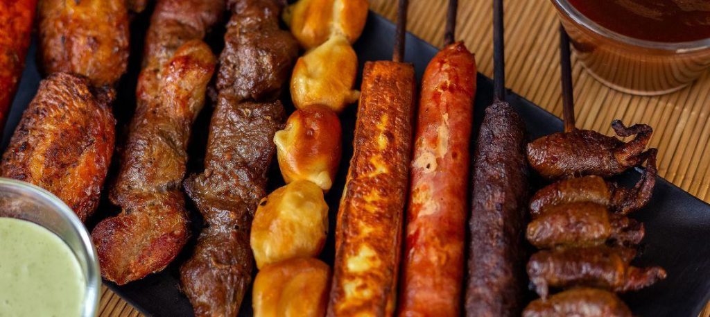 Churrasco misto (carnes, linguiça e queijo coalho)