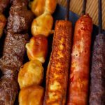 Churrasco misto (carnes, linguiça e queijo coalho)