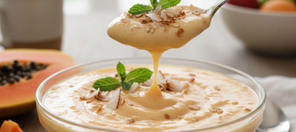 Creme de mamão com aveia