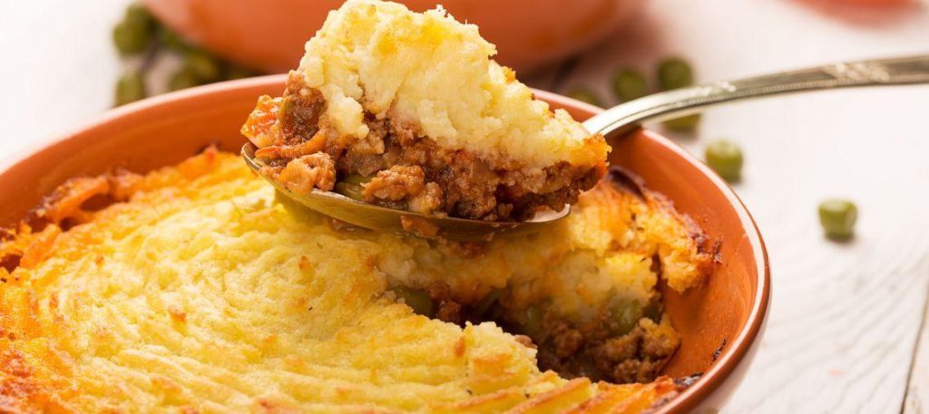 Escondidinho de abóbora com carne seca