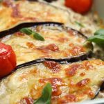 Lasanha de berinjela com carne moída