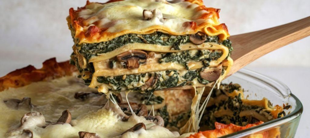 Lasanha de legumes ao molho branco